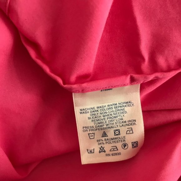 Lands' End women's blouse button up size 18 W plus longsleeve cotton blend - Picture 6 of 6